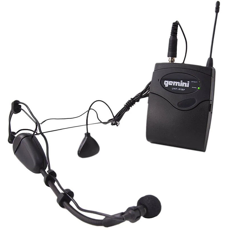 533.7 MHz + 537.2 MHz 2 Channel Wireless Headset - Black