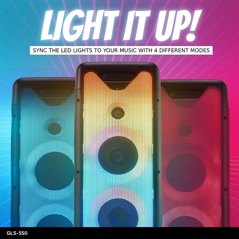  24 inch Portable Bluetooth LED Light Show Party System