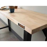 66-1/2 inch Wide Hardwood Modular Workbench - Hammered Granite 