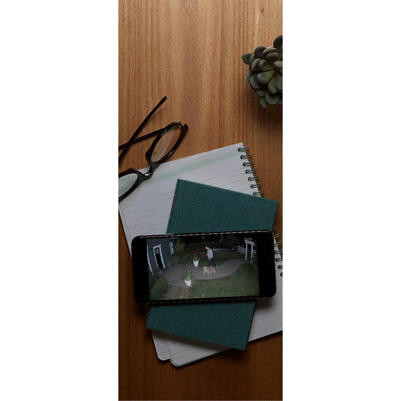 Camera with Floodlight - White