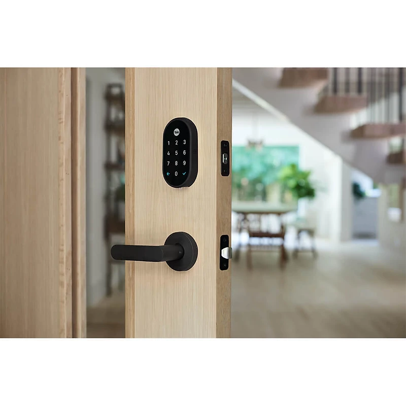 x Yale - Smart Lock with Nest Connect - Black Suede - OPEN BOX