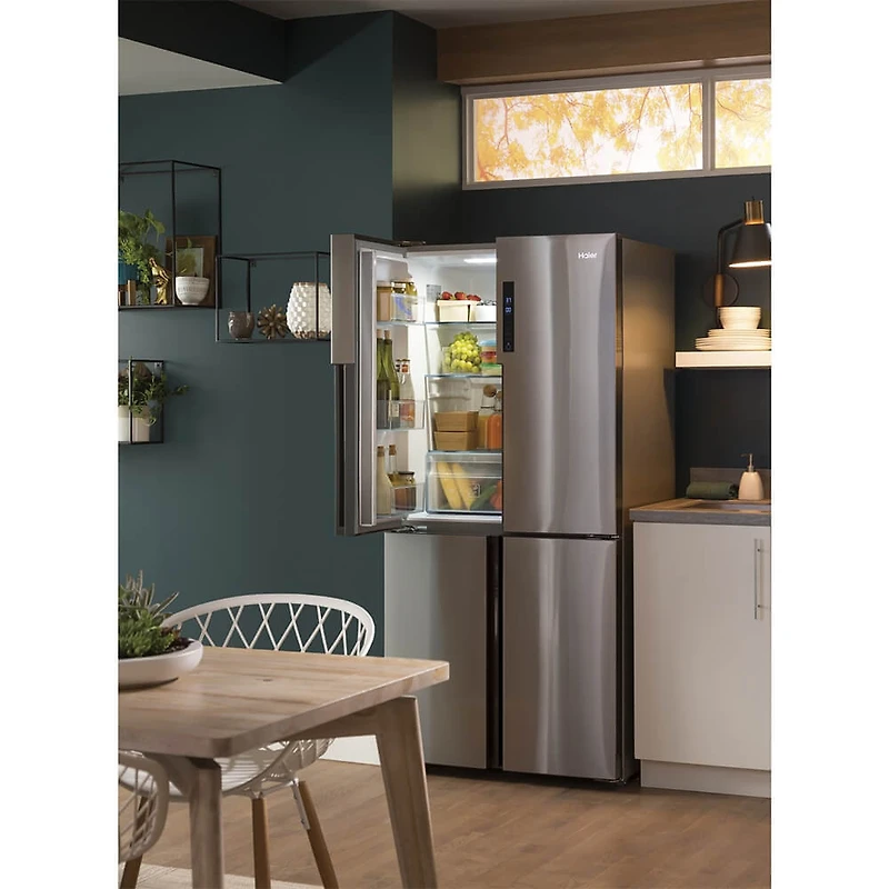 16.4 Cu. Ft. Stainless 4-Door Refrigerator