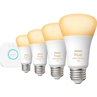 White Ambiance A19 Bluetooth 75W Smart LED Starter Kit