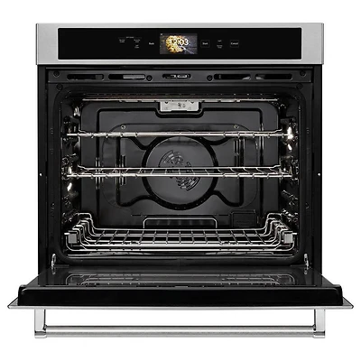 30 inch Stainless Single Smart Wall Oven with Powered Attachments