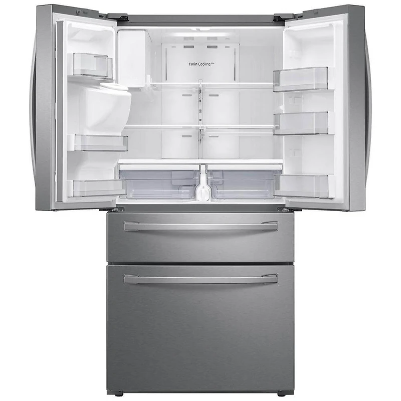 23 Cu. Ft. Stainless 4-Door French Door Smart Refrigerator - OPEN BOX