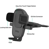 Easy One Touch 5 CD Slot Smartphone Mount