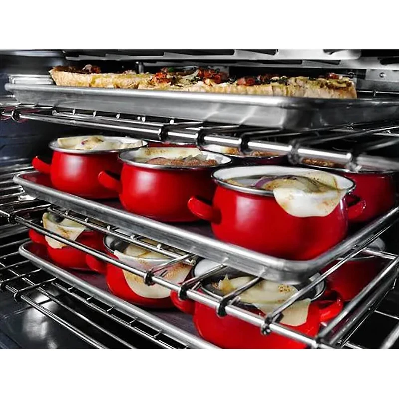 5.1 Cu. Ft. Cobalt Blue Freestanding Dual Fuel 6-Burner Range - OPEN BOX