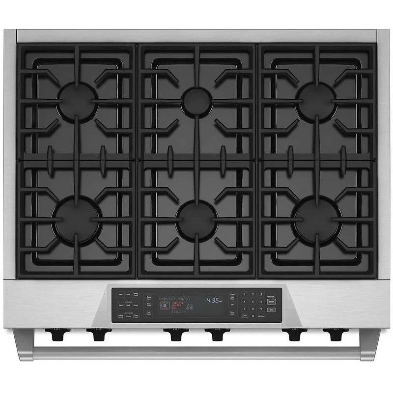 5.1 Cu. Ft. Cobalt Blue Freestanding Dual Fuel 6-Burner Range - OPEN BOX