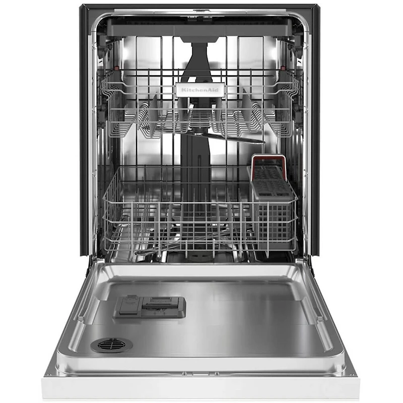 24 inch White Front Control Built-In Dishwasher with Third Rack - OPEN BOX
