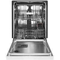 24 inch White Front Control Built-In Dishwasher with Third Rack - OPEN BOX