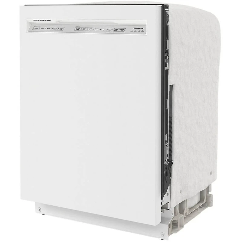 24 inch White Front Control Built-In Dishwasher with Third Rack - OPEN BOX