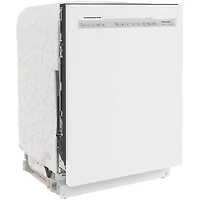 24 inch White Front Control Built-In Dishwasher with Third Rack - OPEN BOX