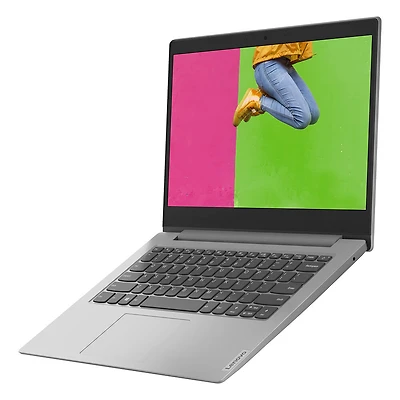 14 inch Ideapad 1 Laptop 4/128GB Windows 10 - Platinum Grey - OPEN BOX