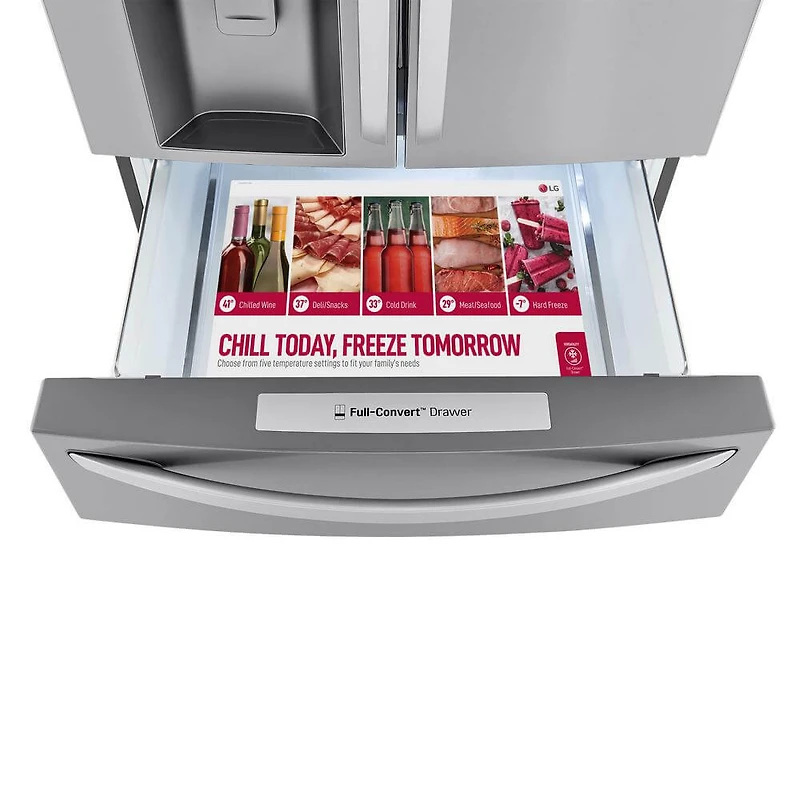 23 Cu. Ft. Stainless Smart French Door Refrigerator with Craft Ice™ Maker