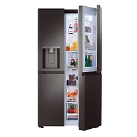 27 Cu. Ft. Black Stainless Side-by-Side Door-in-Door Refrigerator - OPEN BOX