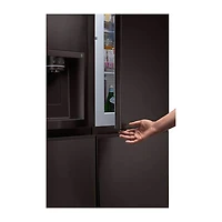 27 Cu. Ft. Black Stainless Side-by-Side Door-in-Door Refrigerator - OPEN BOX