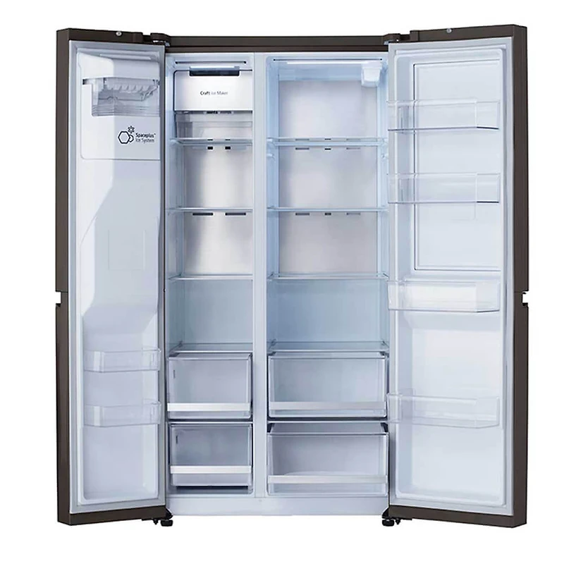 27 Cu. Ft. Black Stainless Side-by-Side Door-in-Door Refrigerator - OPEN BOX