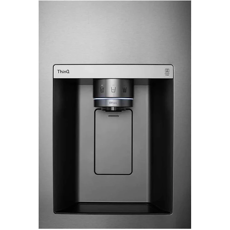 27 Cu. Ft. Stainless Side-By-Side Door-in-Door Refrigerator with Craft Ice