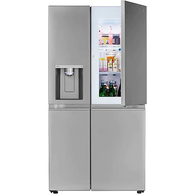 27 Cu. Ft. Stainless Side-By-Side Door-in-Door Refrigerator with Craft Ice