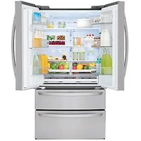 28 cu.ft. 4-Door French Door Refrigerator - Stainless Steel - OPEN BOX