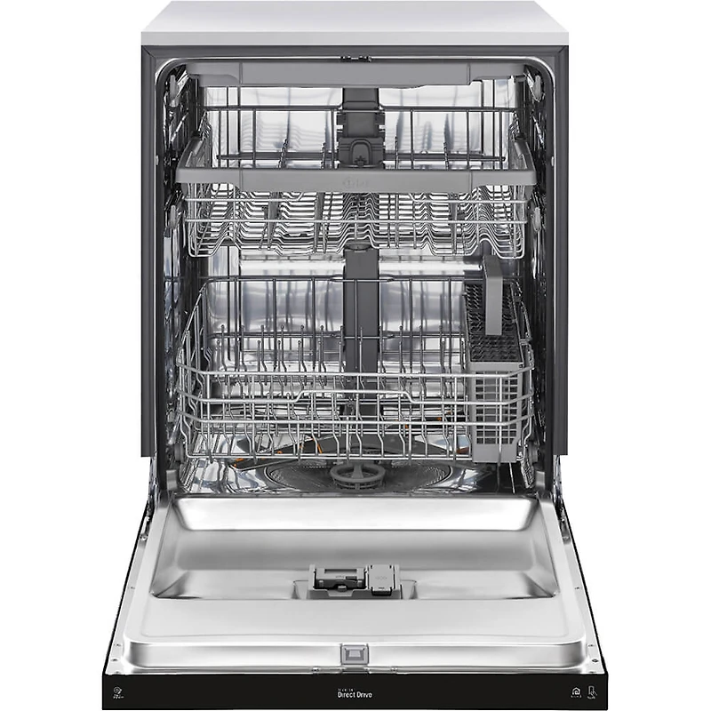 48 dBa Black Front-Control Built-In Dishwasher