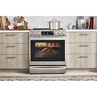 6.3 Cu. Ft. Stainless Smart InstaView™ Electric Slide-in Range with Air Fry - OPEN BOX