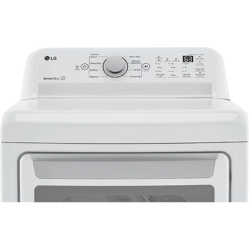 7.3 Cu. Ft. White Top Load High Efficiency Electric Dryer with Sensor Dry - OPEN BOX