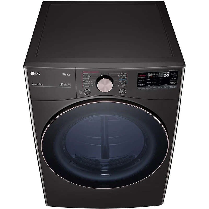 7.4 Cu. Ft. Black Steel Ultra Large Capacity Smart Front Load Gas Dryer