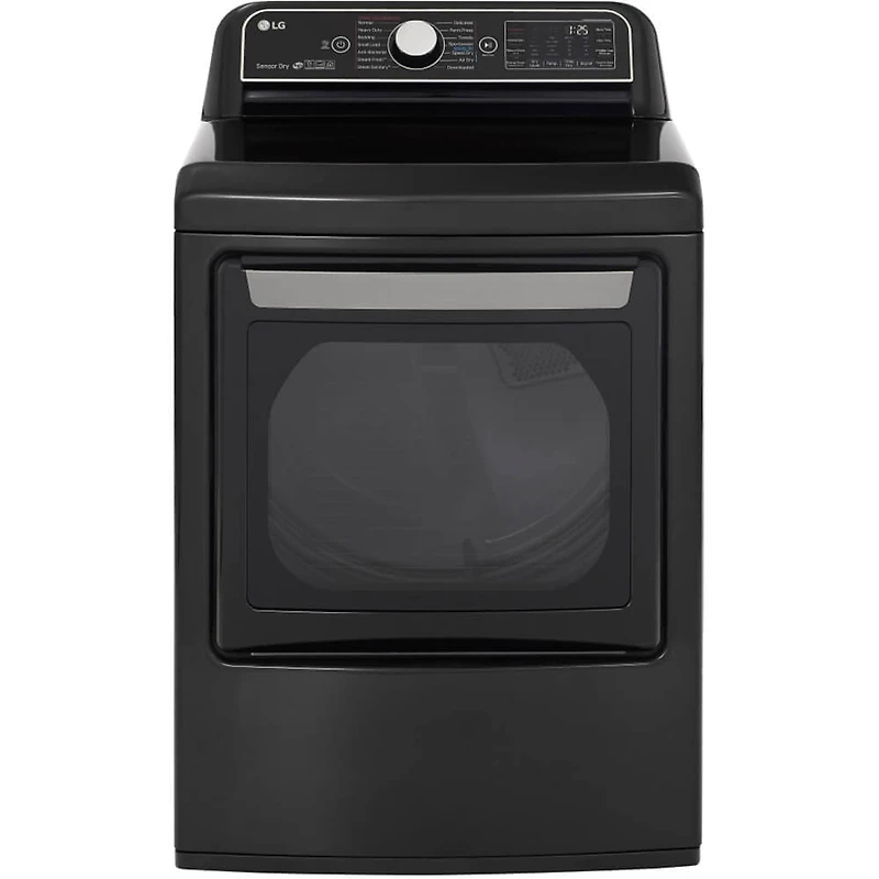 7.3 Cu. Ft. Black Steel Top Load High Efficiency Smart Electric Dryer - OPEN BOX