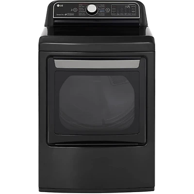 7.3 Cu. Ft. Black Steel Top Load High Efficiency Smart Electric Dryer - OPEN BOX