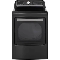 7.3 Cu. Ft. Black Steel Top Load High Efficiency Smart Electric Dryer - OPEN BOX
