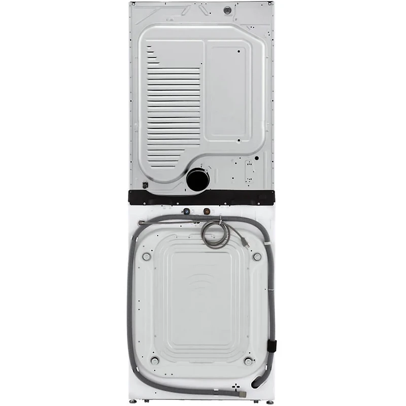 Front Load White Stacked Unit with 4.5 cu. ft. Washer & 7.4 cu. ft. Dryer