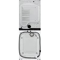 Front Load White Stacked Unit with 4.5 cu. ft. Washer & 7.4 cu. ft. Dryer