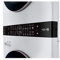 Front Load White Stacked Unit with 4.5 cu. ft. Washer & 7.4 cu. ft. Dryer