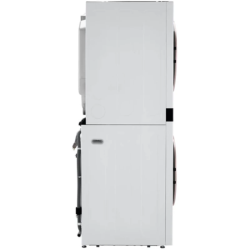 Front Load White Stacked Unit with 4.5 cu. ft. Washer & 7.4 cu. ft. Dryer