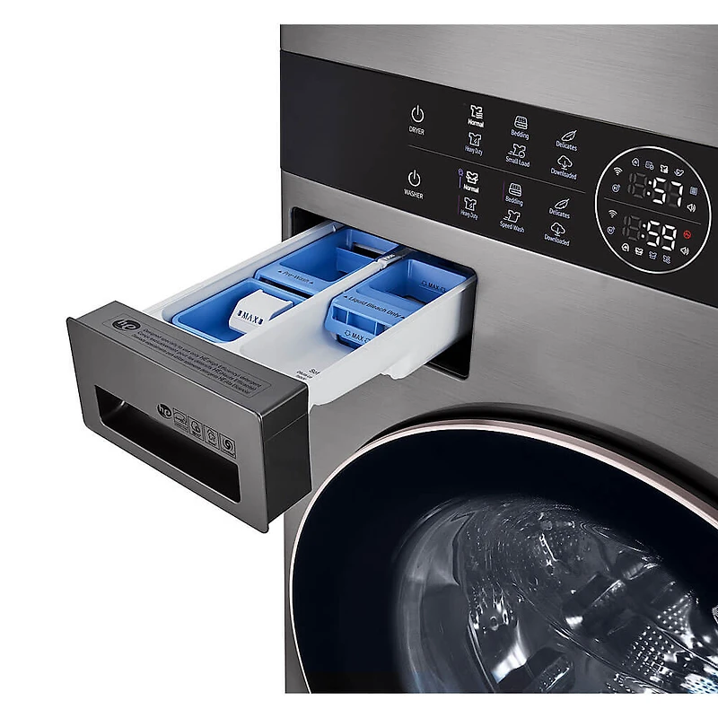 Graphite Steel Front Load WashTower™ with Center Control™