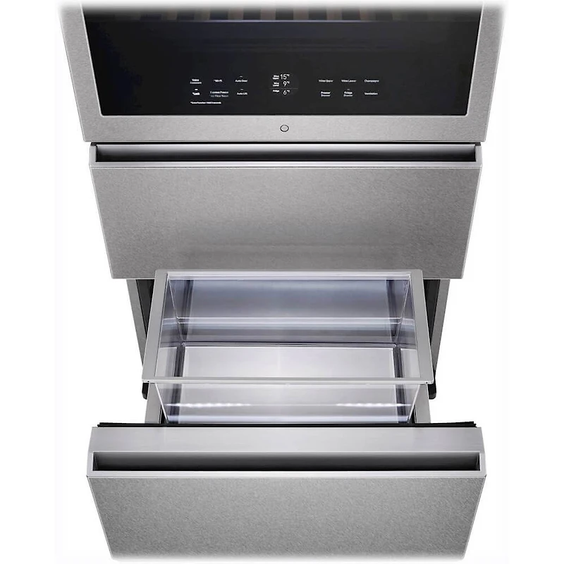 15 Cu. Ft. Stainless Smart InstaView® Wine Cellar Refrigerator