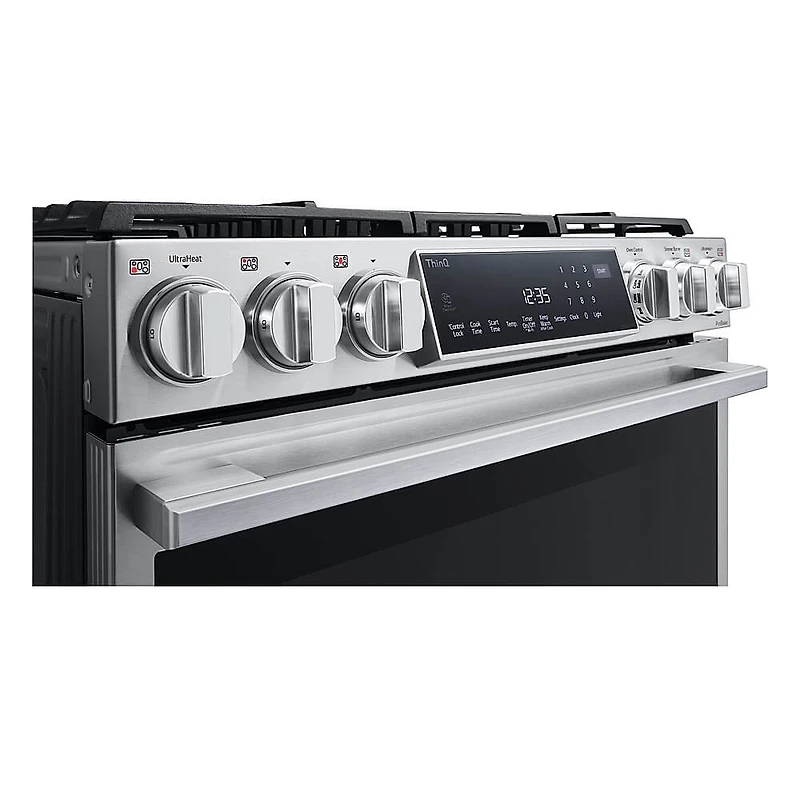 6.3 Cu. Ft. Stainless Slide-In Gas True Convection Range