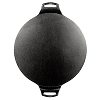 15 inch Seasoned Cast Iron Pizza Pan with Silicone Grips