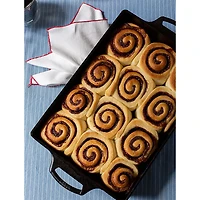 9 x 13 inch Seasoned Cast Iron Casserole with Silicone Grips