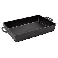 9 x 13 inch Seasoned Cast Iron Casserole with Silicone Grips