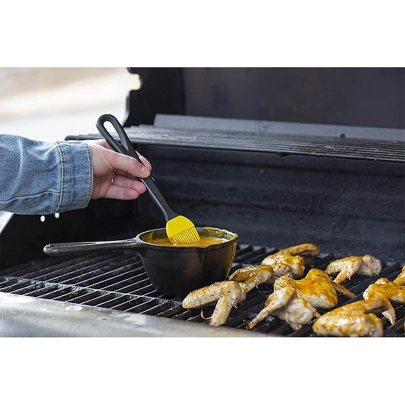 Cast Iron Melting Pot and Silicone Brush