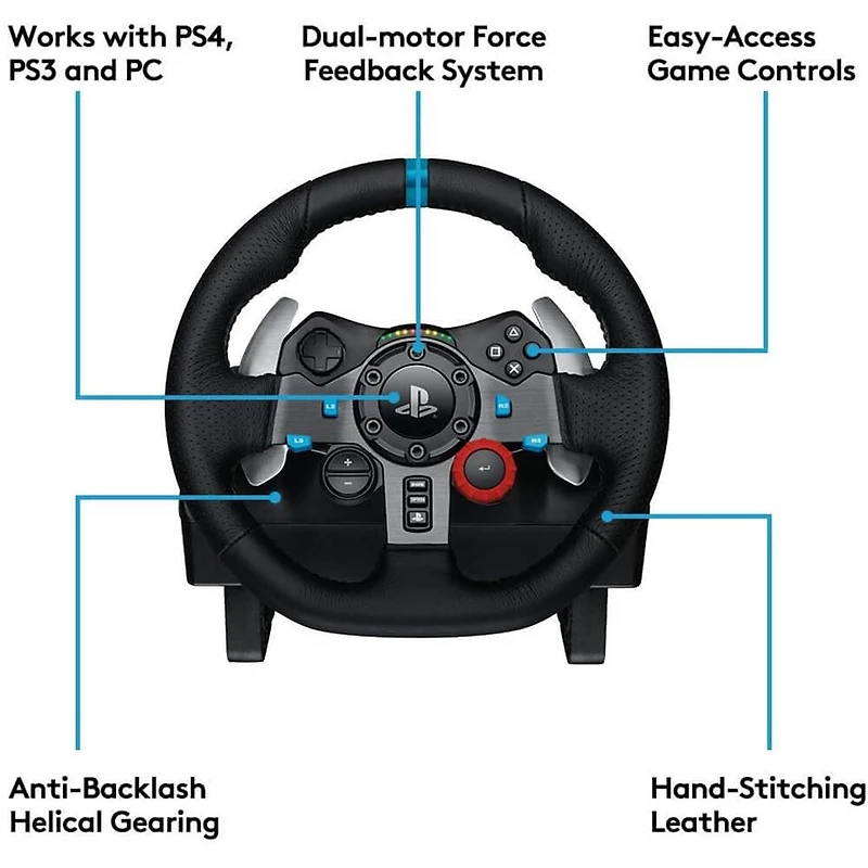 G29 Driving Force Racing Wheel For Playstation 5, Playstation 4 & PlayStation 3