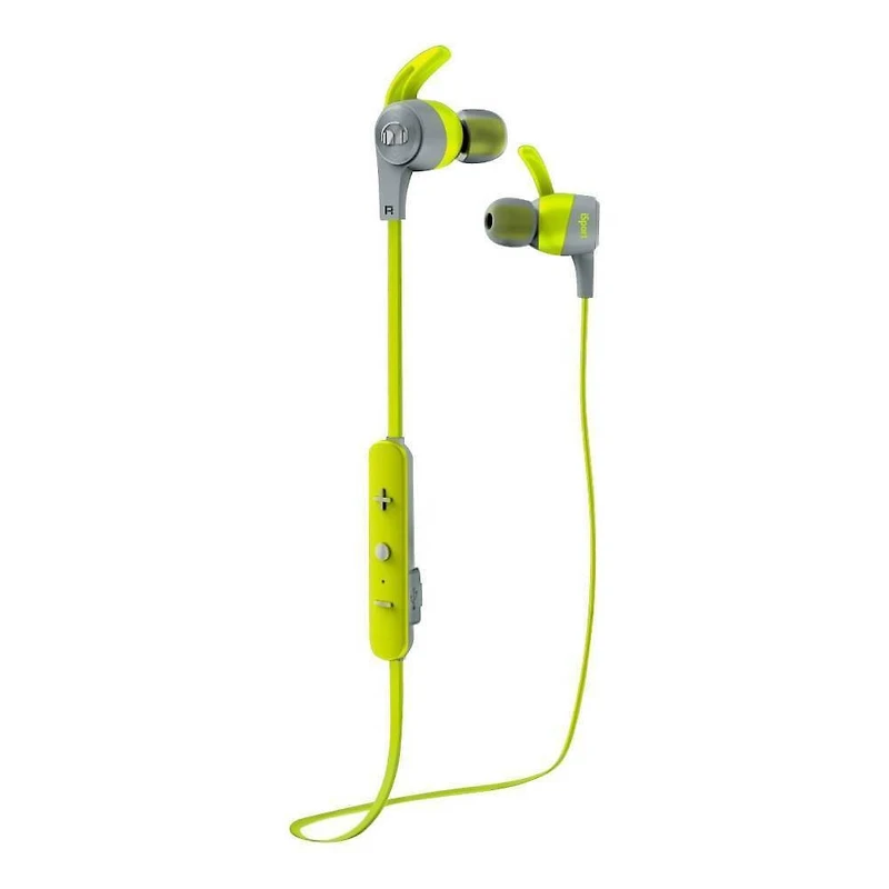 iSport Achieve Wired In-Ear Headphones - Green - OPEN BOX