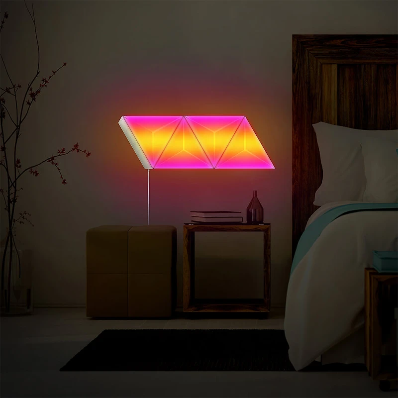 PRISM – Smart Modular 3D LED Art Panels, 4 Panel Starter Kit - OPEN BOX