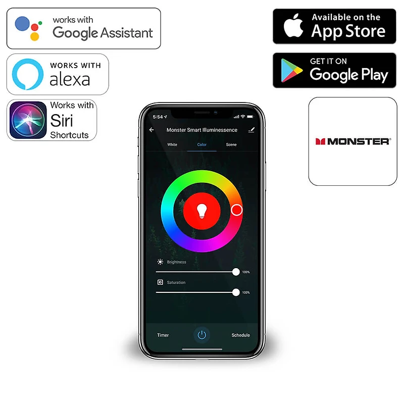 PRISM – Smart Modular 3D LED Art Panels, 4 Panel Starter Kit - OPEN BOX