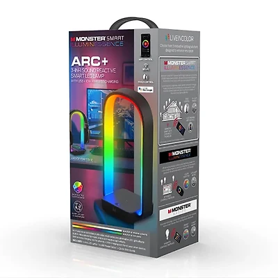 Arc+ Smart Multicolor LED Lamp With USB and QI Wireless Charging