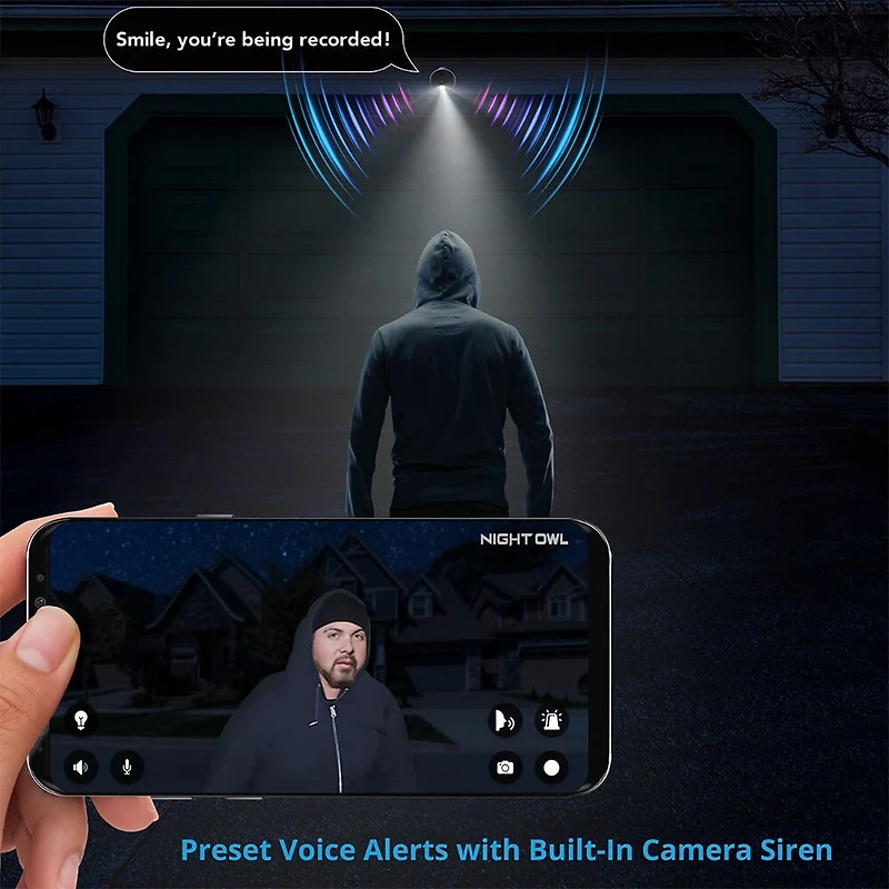 BTD2 Series Bluetooth 8 Channel 1080p DVR & 4 x 1080p Light Cameras with Audio - OPEN BOX