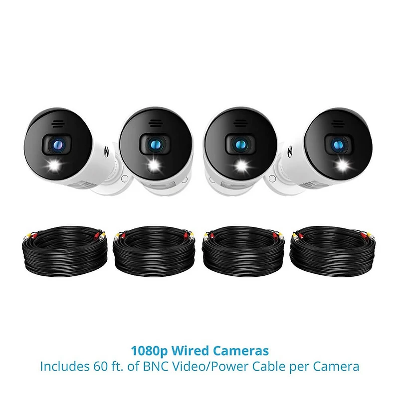 BTD2 Series Bluetooth 8 Channel 1080p DVR & 4 x 1080p Light Cameras with Audio - OPEN BOX