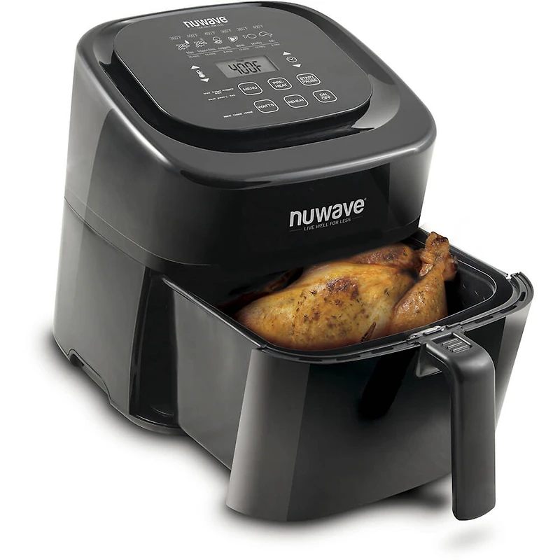 6-Qt. Digital Air Fryer, Black